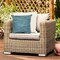 The Rug Department Liora Manne Visions III Broken Stripe Indoor Outdoor Decorative Pillow Aqua